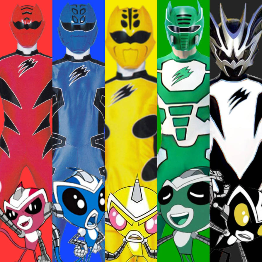 Jungle Fury Rangers and Robot Monkeys by EBOTIZER on DeviantArt