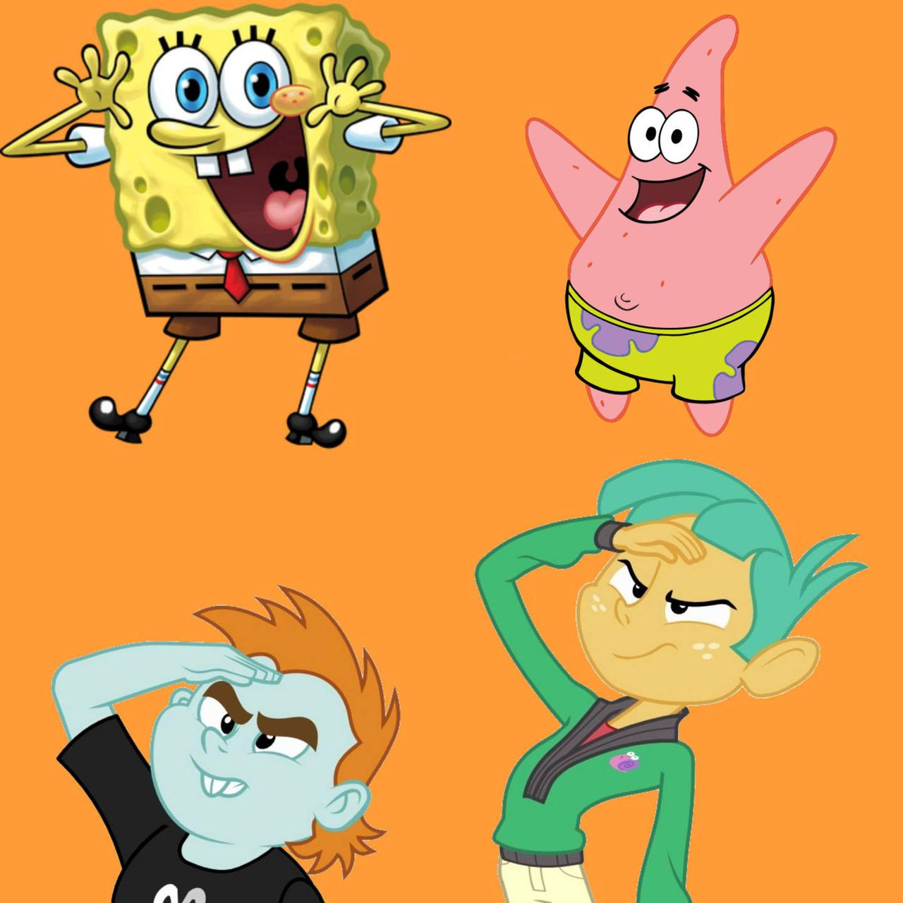Spongebob Rattic Spongebob, Patrick, Snips, and Snails by EBOTIZER on DeviantArt