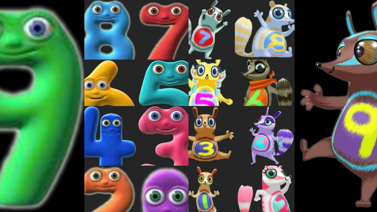 Numberjacks and Numtums by EBOTIZER on DeviantArt