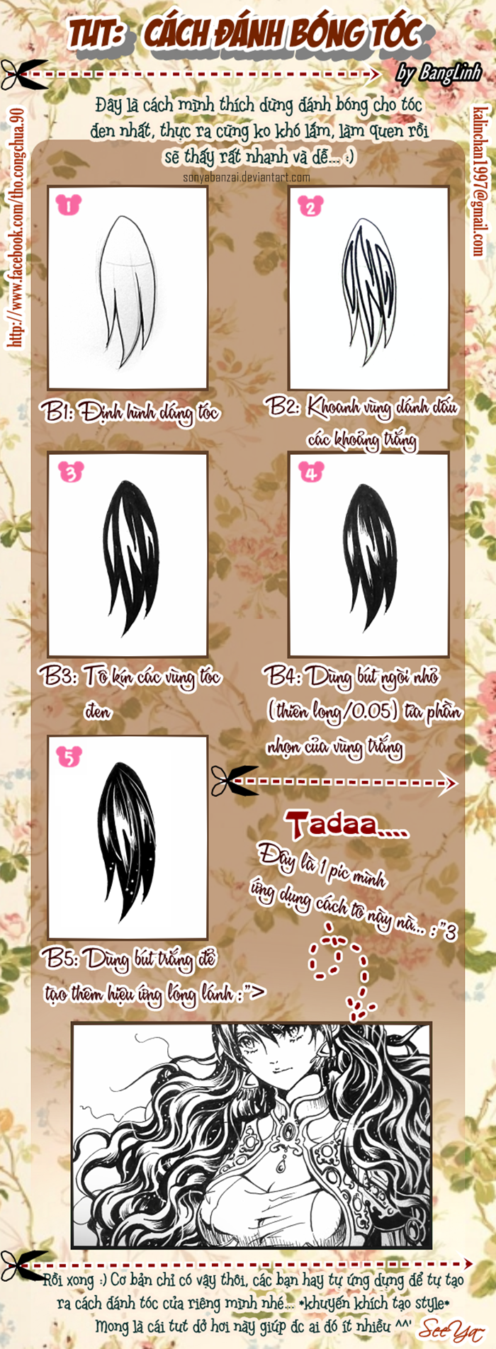 Tutorial: How to ink the black hair by BangLinh1997 on DeviantArt Tutorial: How to ink the black hair by BangLinh1997 on DeviantArt