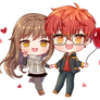 Commission: 707 and MC from Mystic Messenger
