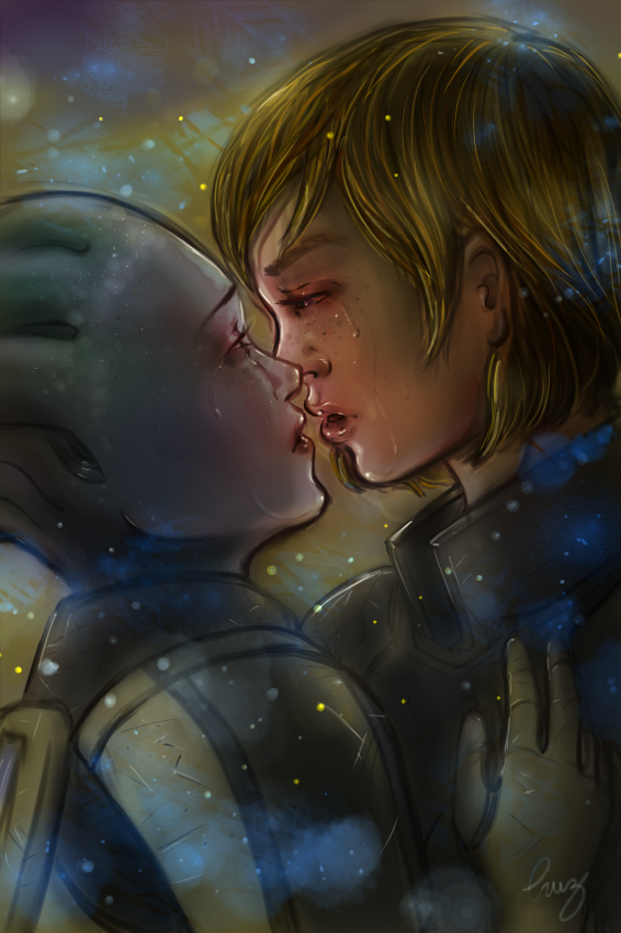 Just a last kiss - Shepard and Liara