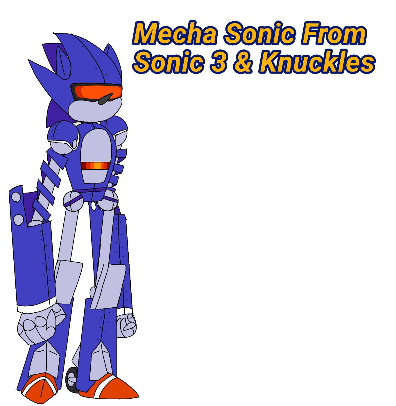 I drew MECHA-SONIC from Sonic 2! : r/SonicTheHedgehog