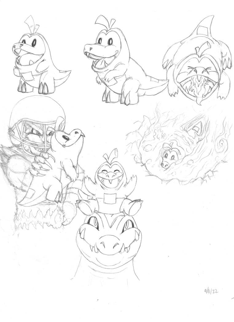Fuecoco by Dani-Claw on DeviantArt