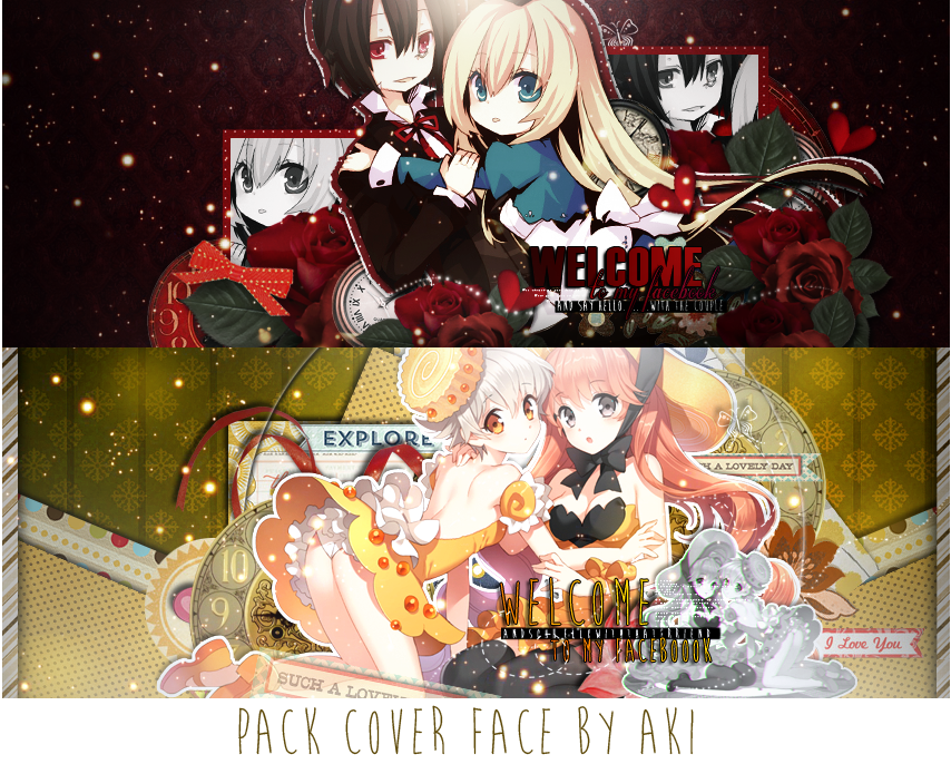 [pack cover face ] couple