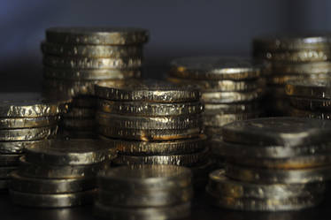 stacks of gold pirate coins