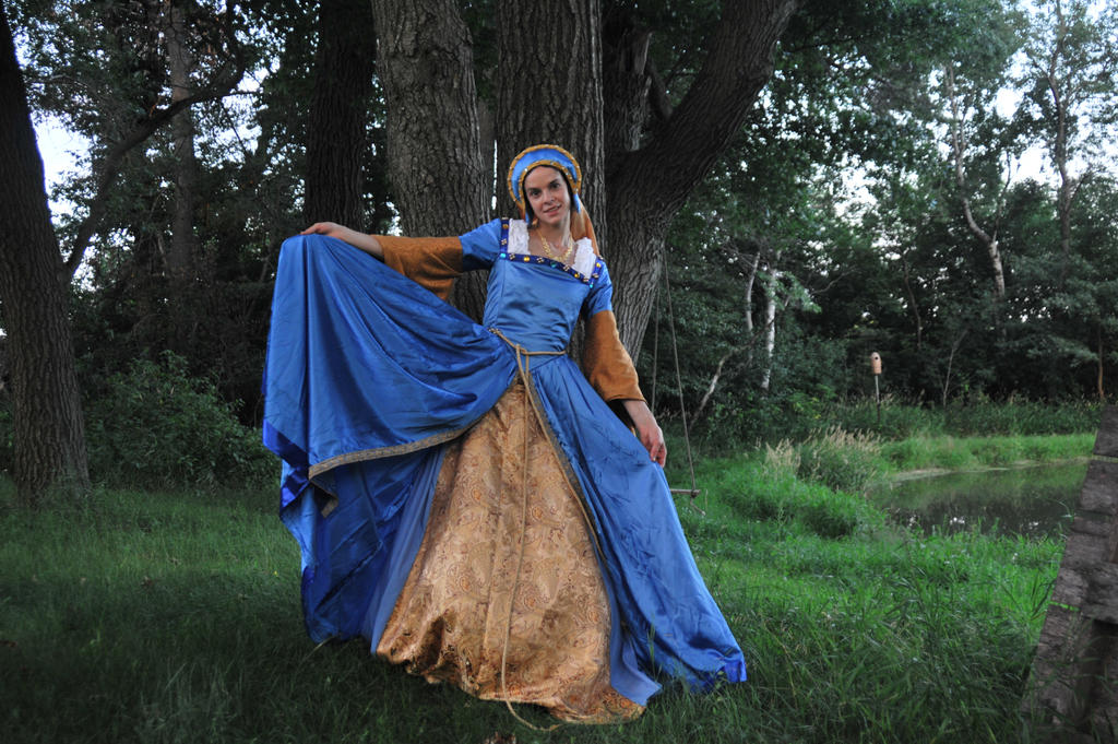 Blue Renaissance Gown 132 by elusiveelegance on DeviantArt
