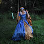 Blue Renaissance Gown 073