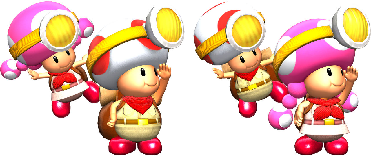 Toad and Toadette - Ice Climbers trophy pose (MMD) by supercarlosvillar ...
