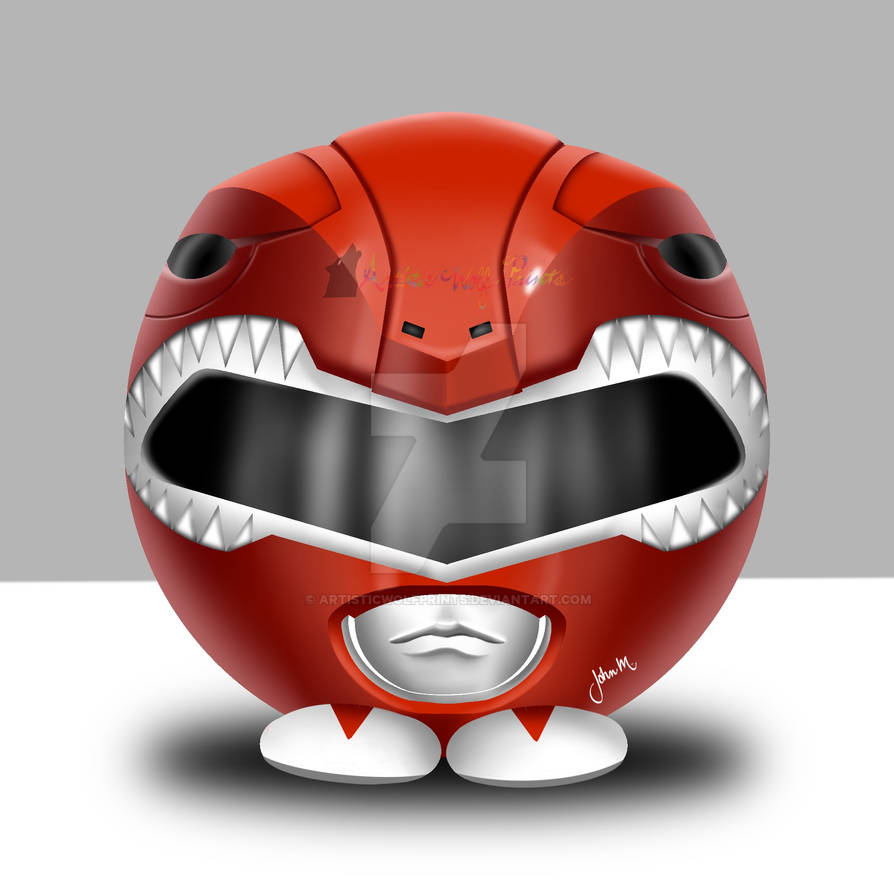 Red Nosed Ranger Drawing Red Ranger - Red Nose Day 1 of 2 by ArtisticWolfPrints on DeviantArt