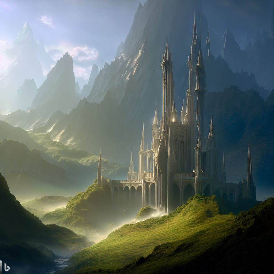 Elf Castle Elven Castle by n-0-vate on DeviantArt