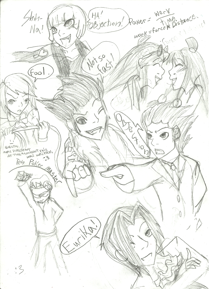 Ace Attorney Medley Doodles