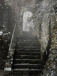 Ghost on stairs