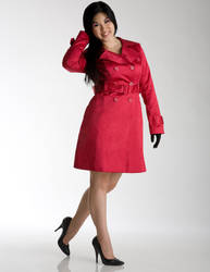 Bebe Hot Pink Trench Coat