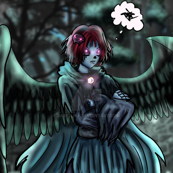 Grumpy angel of death by Dark-Lina on DeviantArt