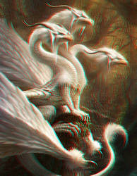 Alabaster Plumed Dragon - 3D