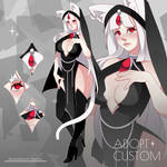 Commission: Neko Nun (Custom Adopt) by Alenaru