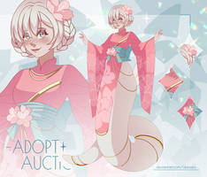 [CLOSED] Adopt Auction - Lamia in Sakura Flowers