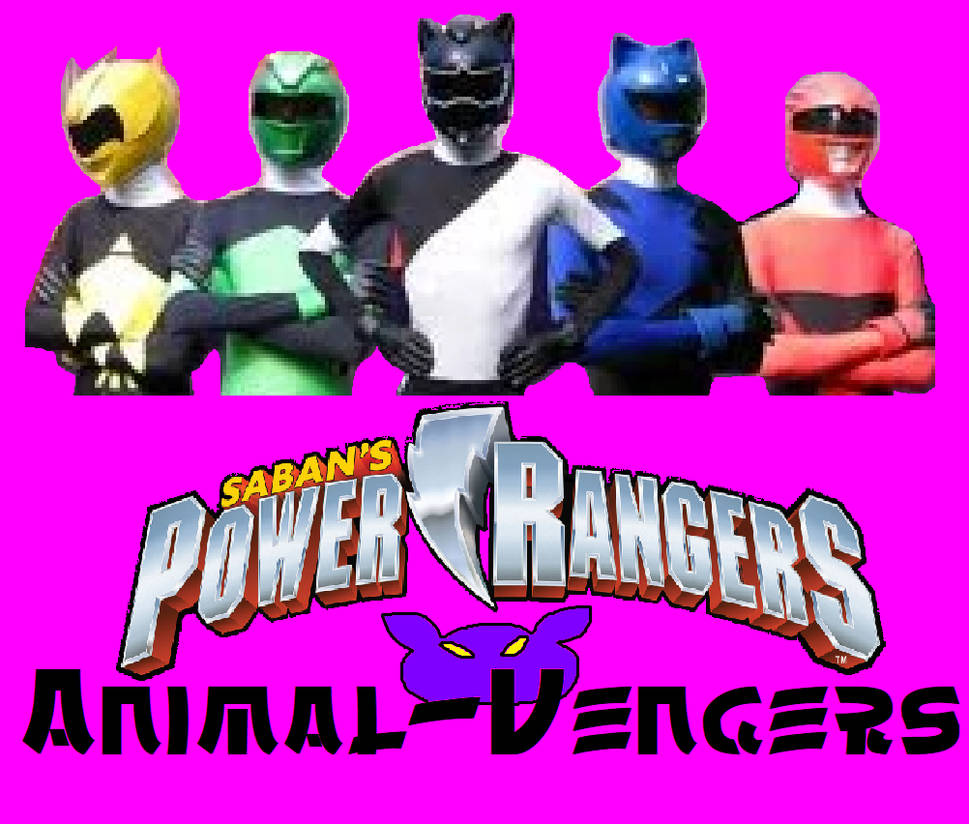 Power Rangers With Animals Power Rangers Animal-Vengers by RIZROW on DeviantArt
