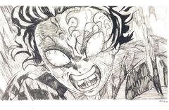 tanjiro rage by notcactus13 on DeviantArt