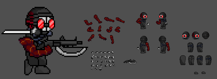 Madness Combat PNG - Madness Combat Sprites, Madness Combat Hank