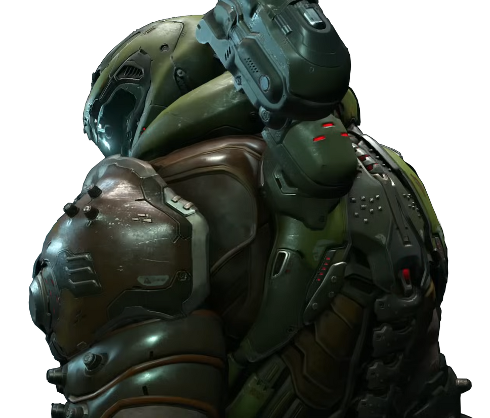 Doomguy Hud Doomguy render 4 by madness8 on DeviantArt