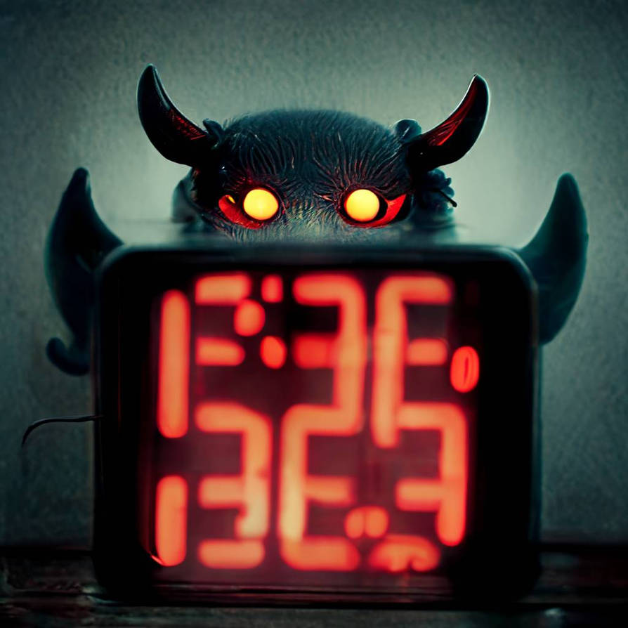 Demonologists Clocks Pattern Demon alarm clock by DanBFierce on DeviantArt