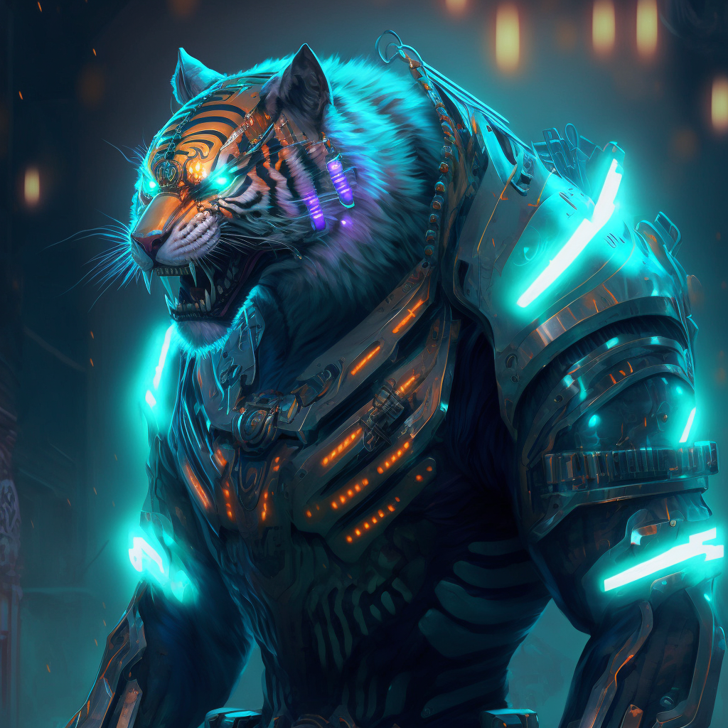 Computer Science Tiger Cyber Tiger 6 by Feast4daBeast on DeviantArt