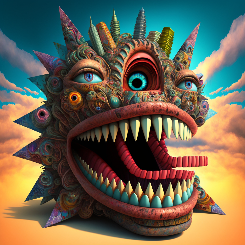 DMT creature by Feast4daBeast on DeviantArt