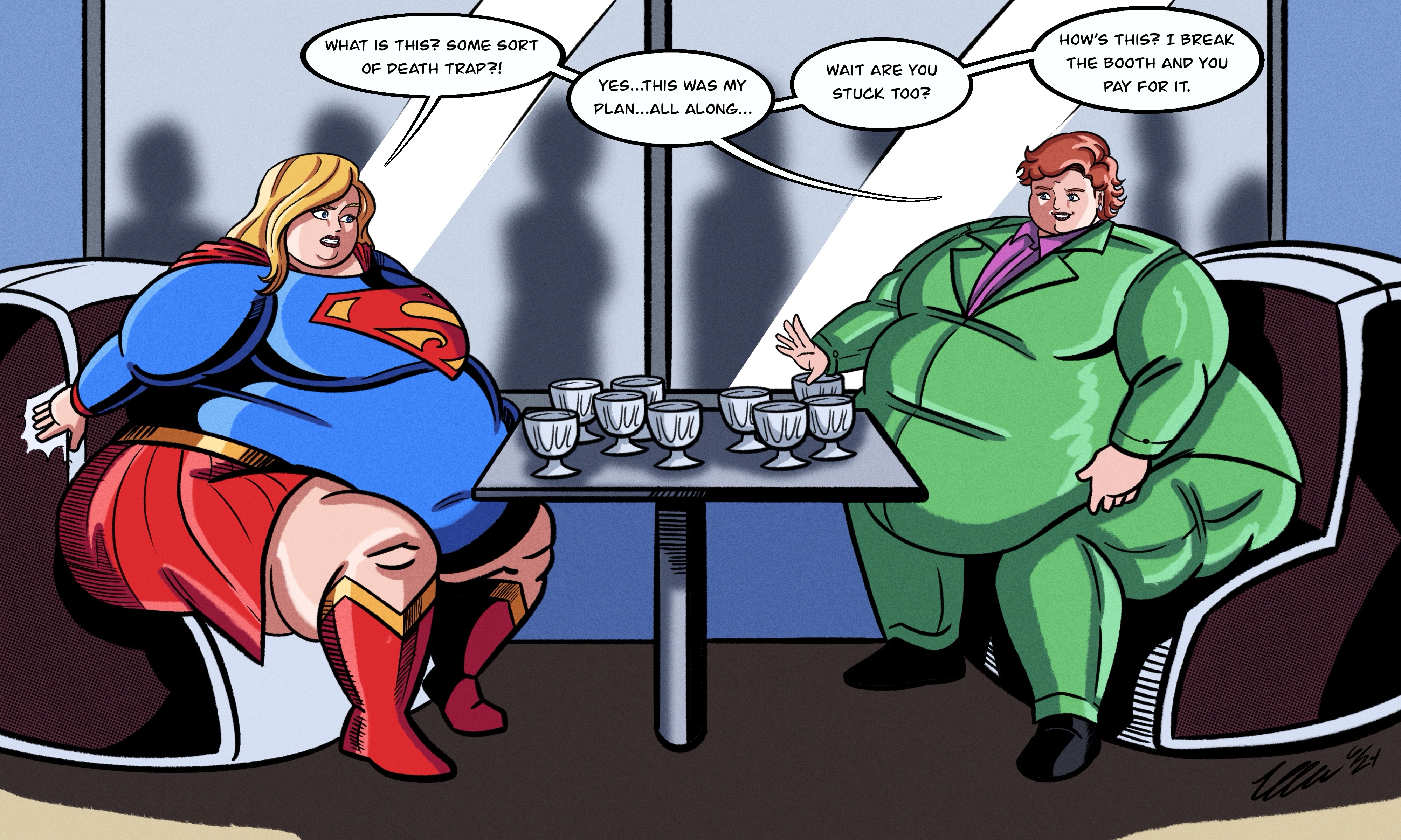 The Ultimate Battle Fat Supergirl Vs Booth By SugarPlumFA On DeviantArt the-ultimate-battle-fat-supergirl-vs-booth-by-sugarplumfa-on-deviantart