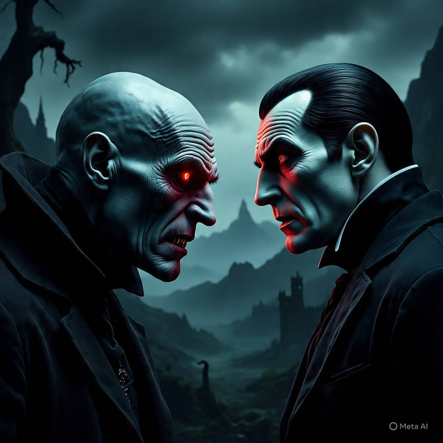 Nosferatu Vs Dracula By Borgini On DeviantArt nosferatu-vs-dracula-by-borgini-on-deviantart