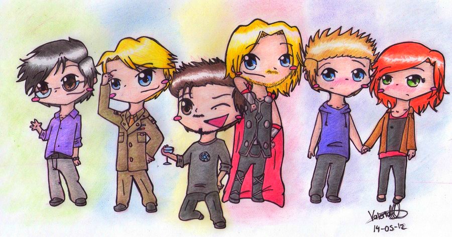 Avengers Chibis COLOR