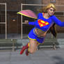 Supergirl Flying