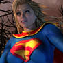 Supergirl Snowfall Close Up