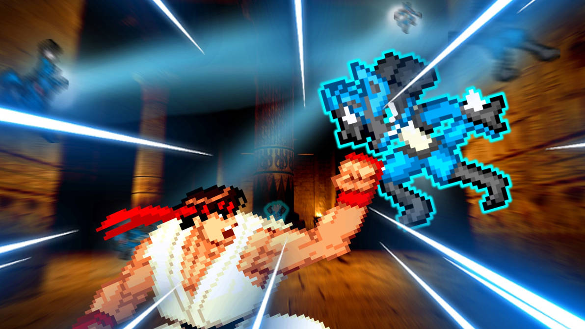 Pokemon Vs Ryu Ryu VS Lucario by Antomu on DeviantArt