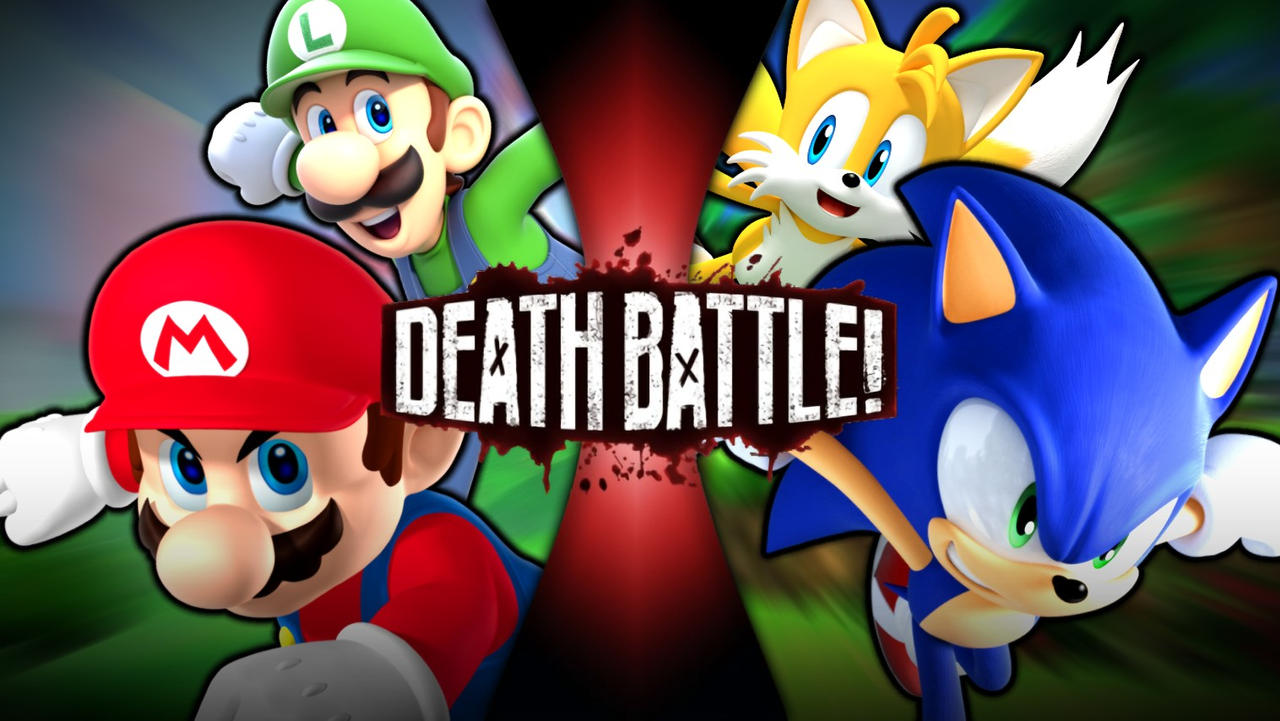 Mario and Luigi VS Sonic and Tails by Antomu on DeviantArt