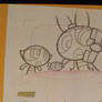 Another Powerpuff girls production drawing