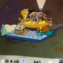 Ed edd and eddy Hot Buttered Ed production cel