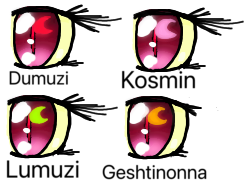 Eyes of the Holy Four Kosmos Deities