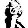 Marilyn Monroe stencil