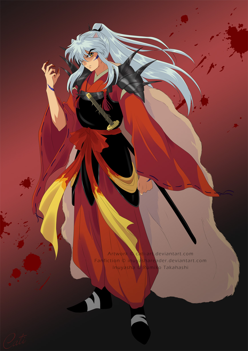 Commission - Daiyoukai Inuyasha by Cati-Art on DeviantArt