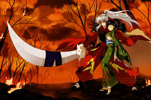 Commission - Inuyasha and Kagome