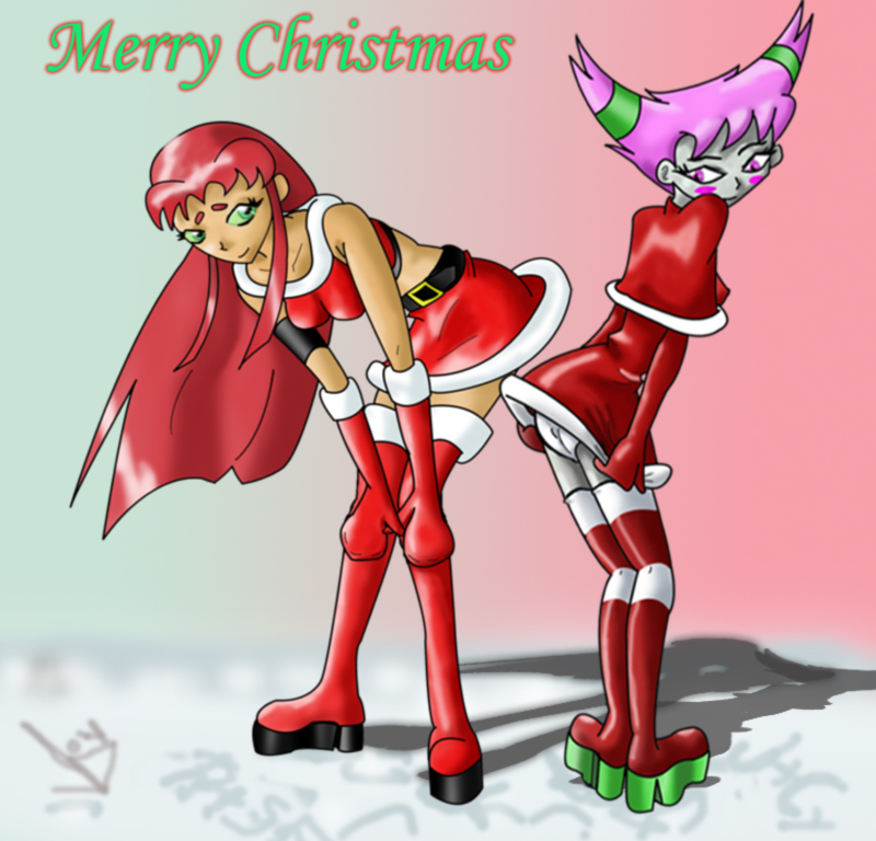 Starfire and Jinx Christmas