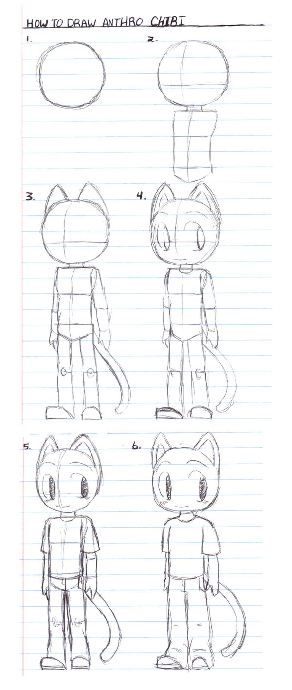 How to draw Anthro Chibi