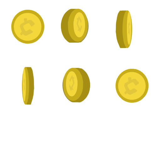 Coin Model For Scratch Coin Spritesheet by KennyraeCreations on DeviantArt