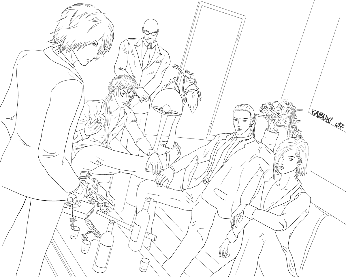 Turks at Work - Lineart