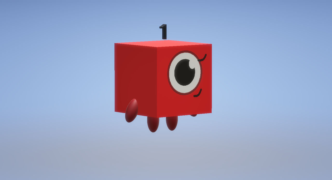 1numberblock Numberblock 1 Art In 3D by Theanimalfan17ART on DeviantArt