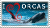 I Love Orcas Stamp
