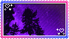 bright purple sky at night
