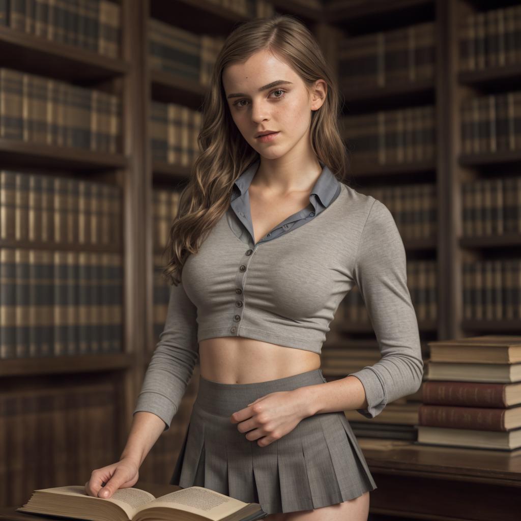 In the library 1